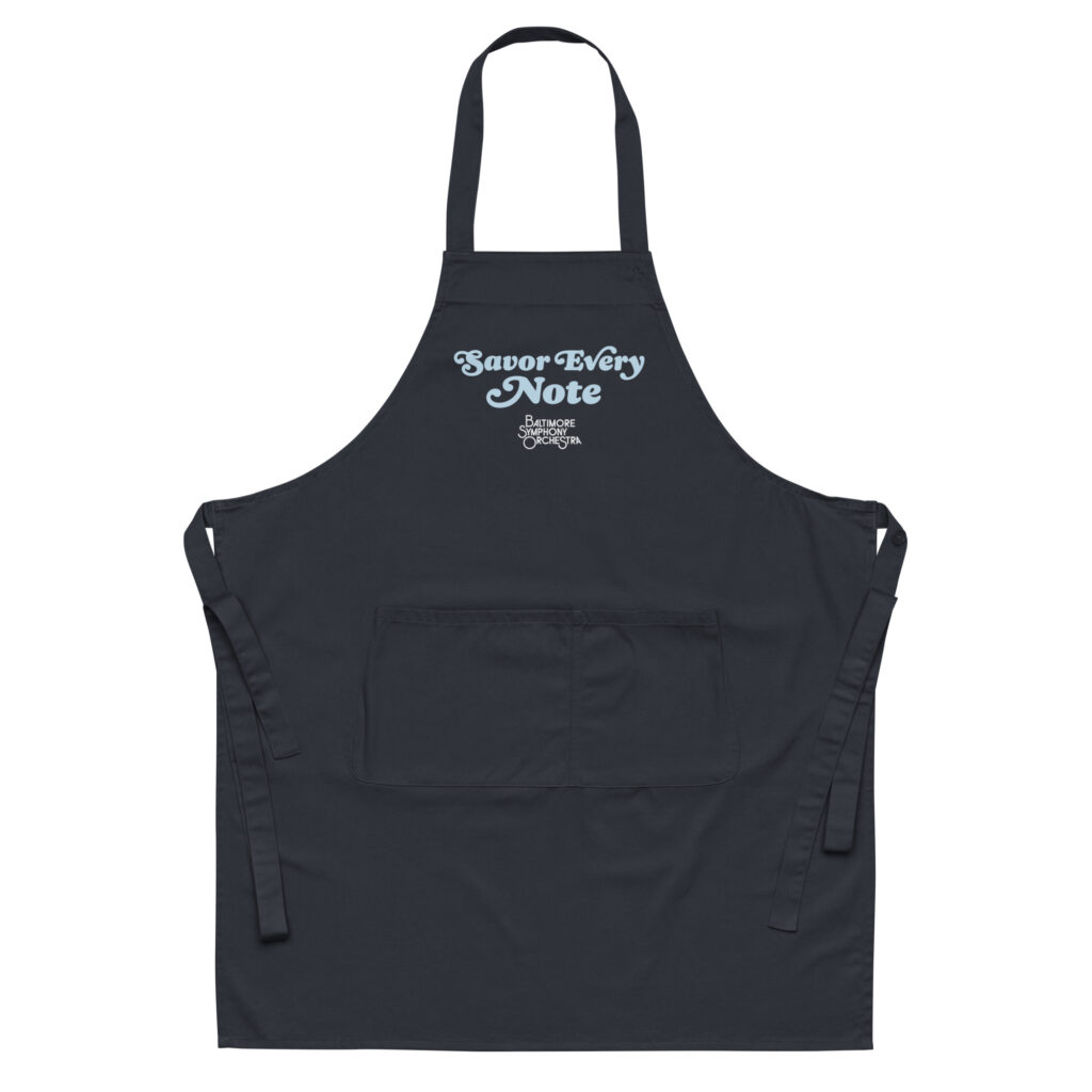Savor Every Note Organic Cotton Apron | Baltimore Symphony Orchestra